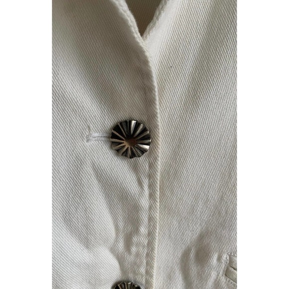 Lauren Jeans Co by Ralph Lauren white denim jacket - Picture 5 of 6